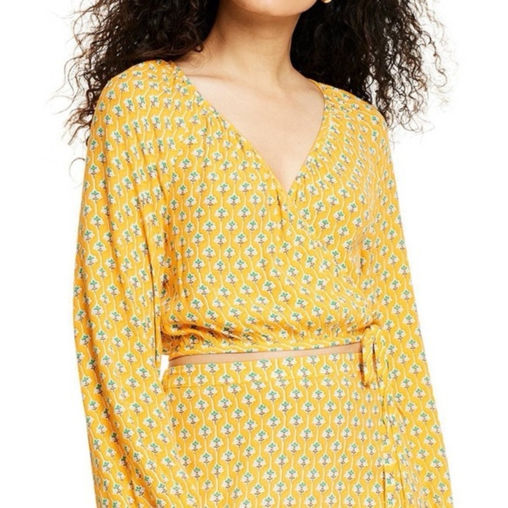 NWT RHODE Dainty Lotus Print Wrap Top and Midi Skirt Set Size Small - Picture 6 of 11